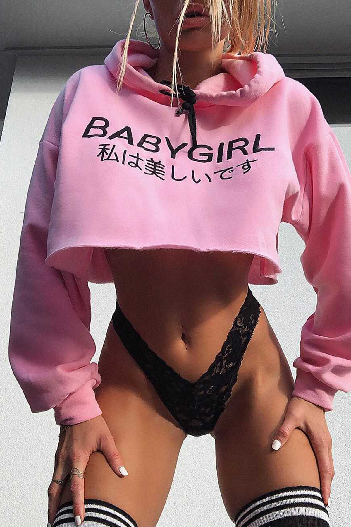 Kadın Siyah Dantel Tanga Külot